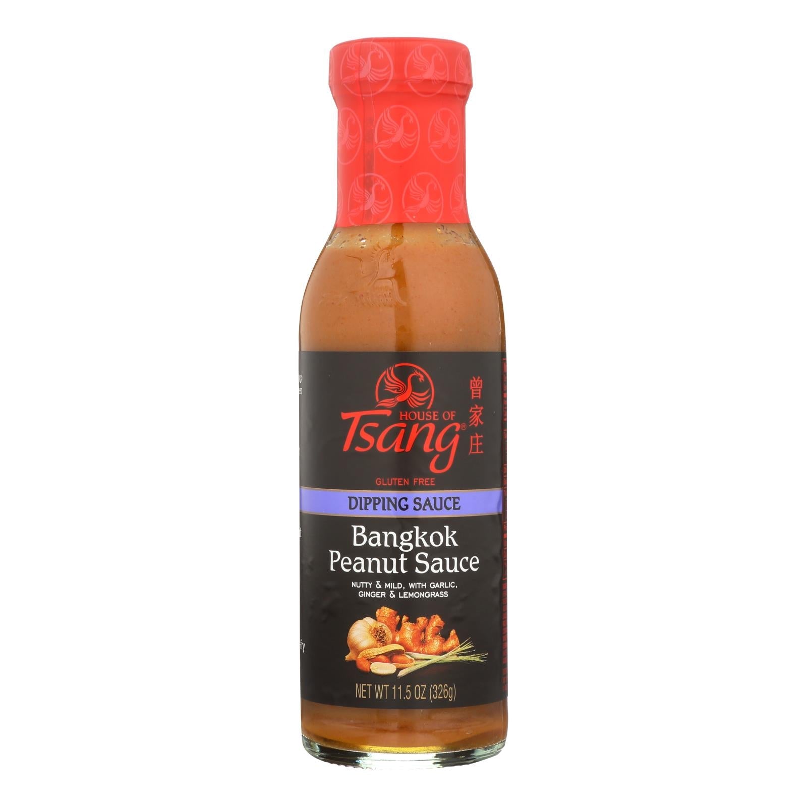 House Of Tsang Bangkok Padang Peanut Sauce - Case Of 6 - 11.5 Oz. - Maras Green