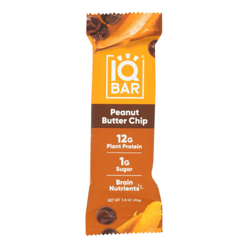 Iq Bar - Bar Peanut Butter Chip - Case Of 12 - 1.6 Oz - Maras Green