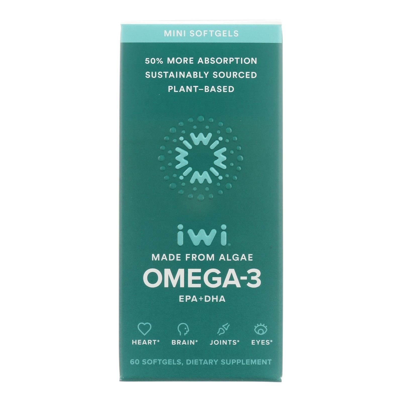 Iwi - Supp Alg Omega 3 Mini Sg - 1 Each - 60 Sgel - Maras Green