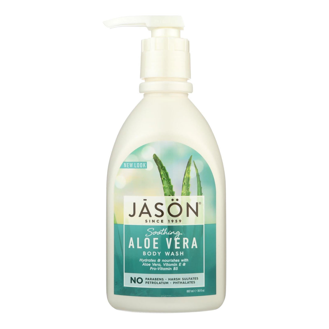 Jason Body Wash Pure Natural Soothing Aloe Vera - 30 Fl Oz - Maras Green