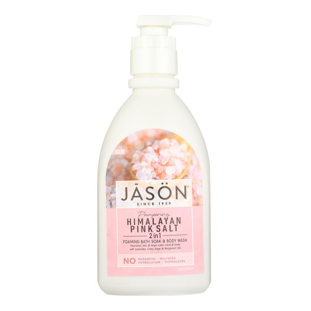 Jason Natural Products - Body Wash Himlyn Salt - 1 Each - 30 Fz - Maras Green
