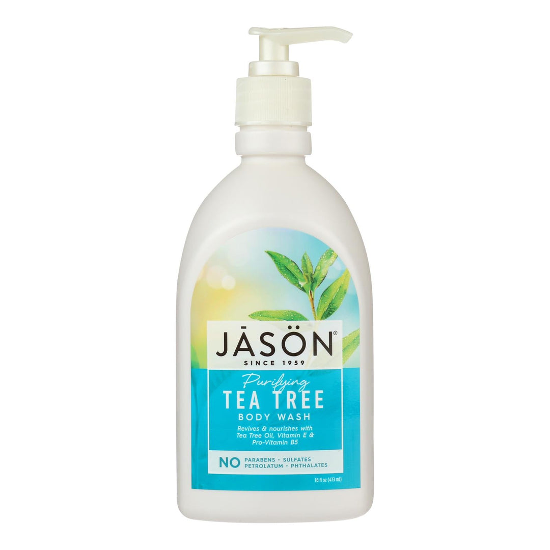 Jason Natural Products - Body Wash Tea Tree - 1 Each - 16 Fz - Maras Green