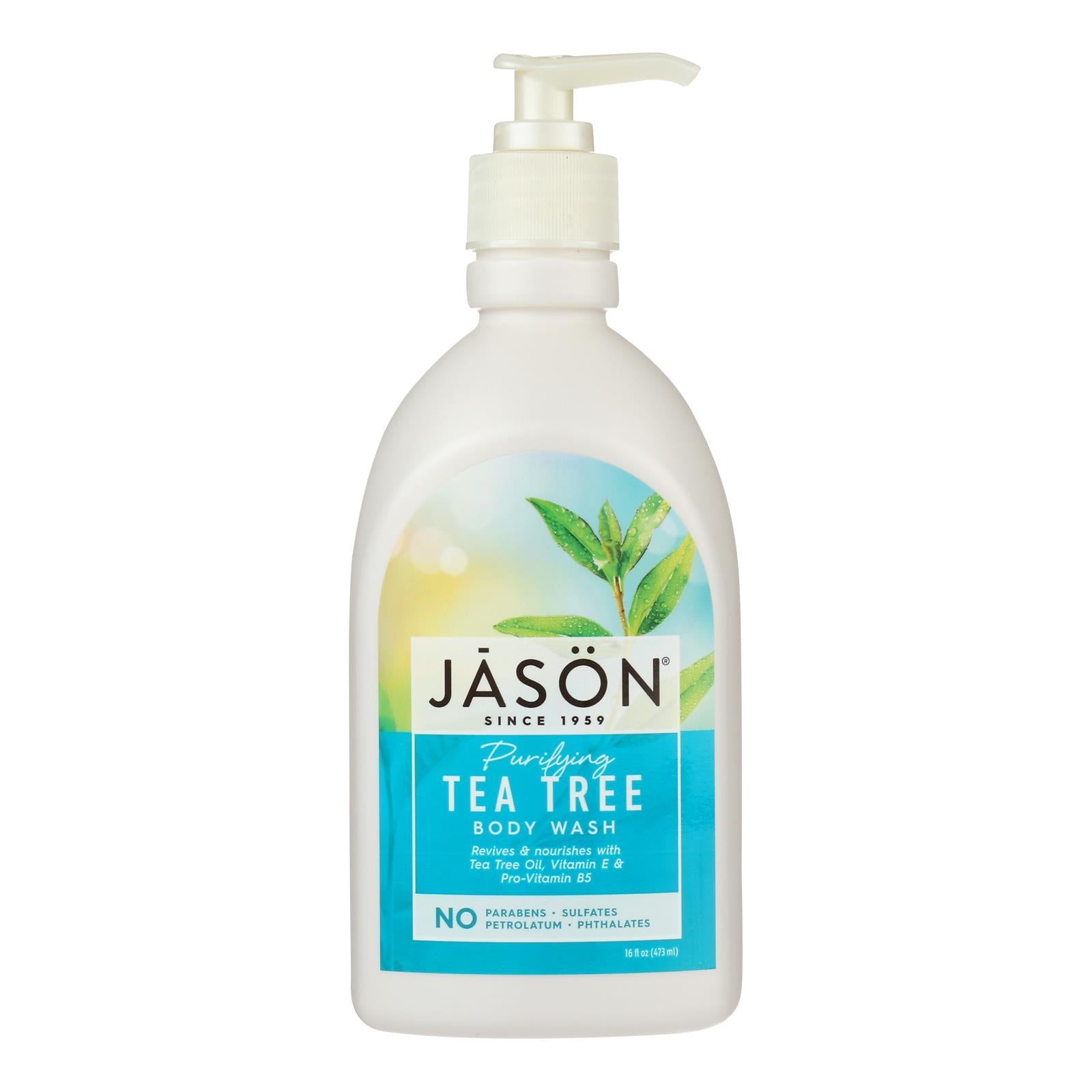 Jason Natural Products - Body Wash Tea Tree - 1 Each - 16 Fz - Maras Green