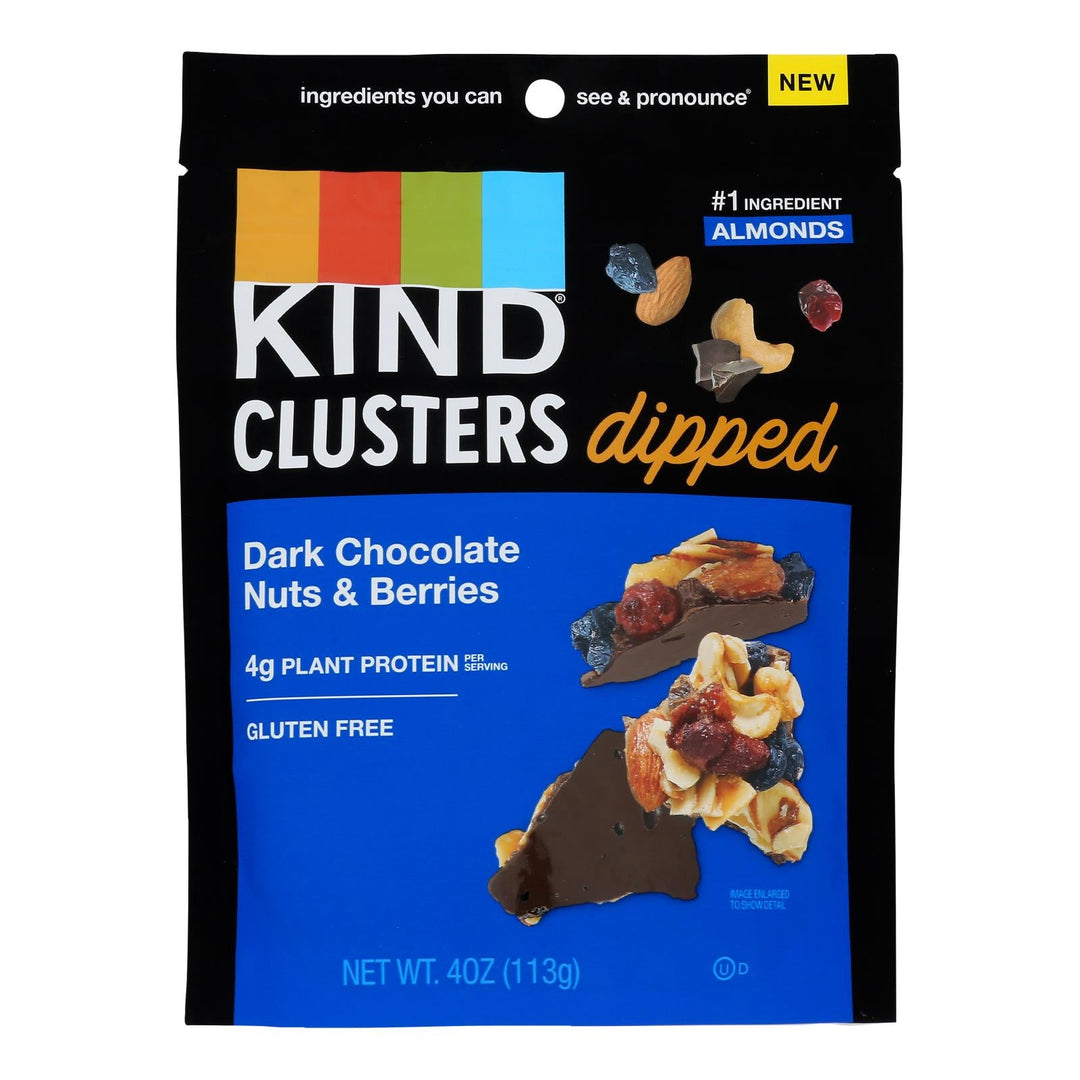 Kind - Clstr Dip Dkchoc Nut/brry - Case Of 8 - 4 Oz - Maras Green