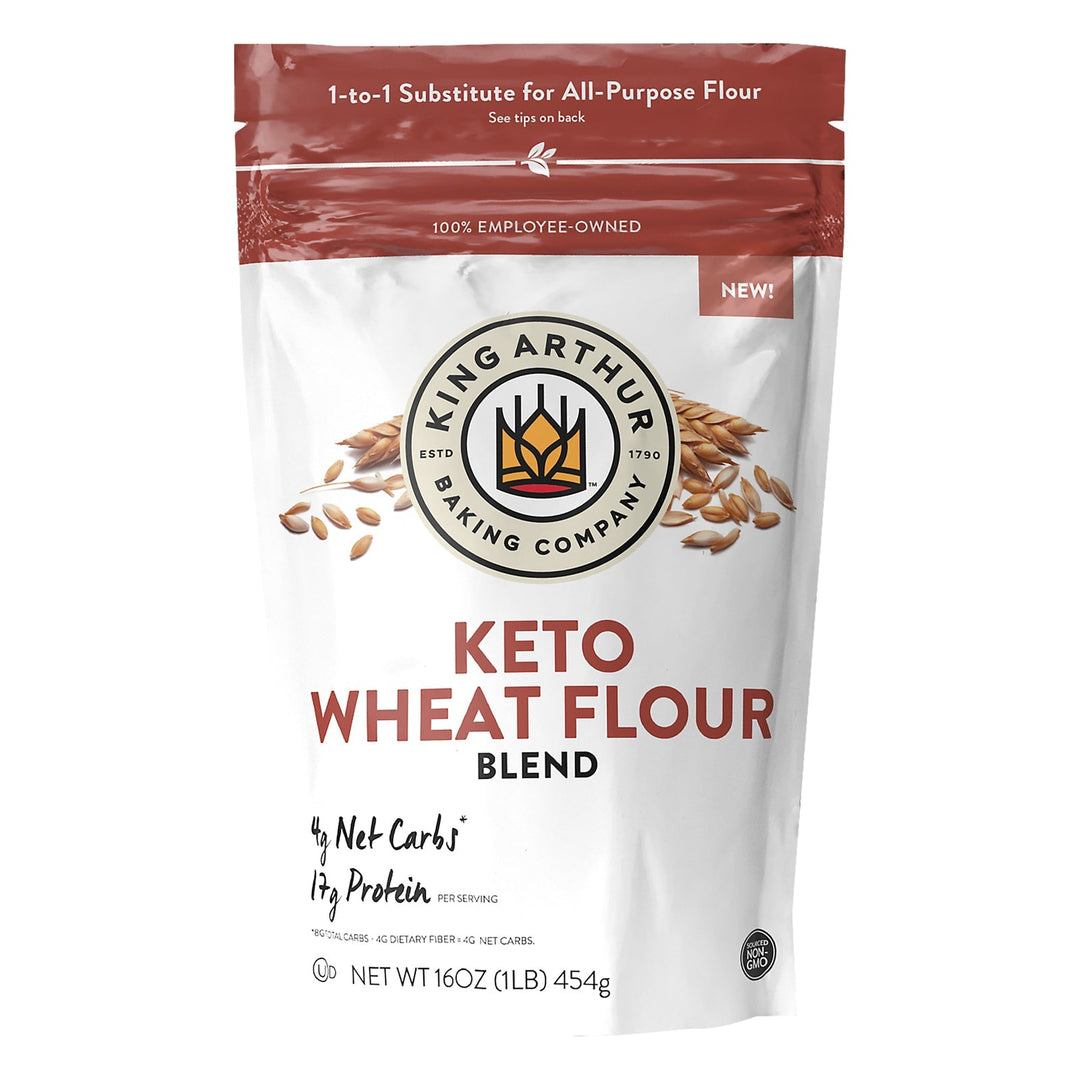 King Arthur Baking Company - Flour Wheat Keto - Case Of 4 - 16 Oz - Maras Green