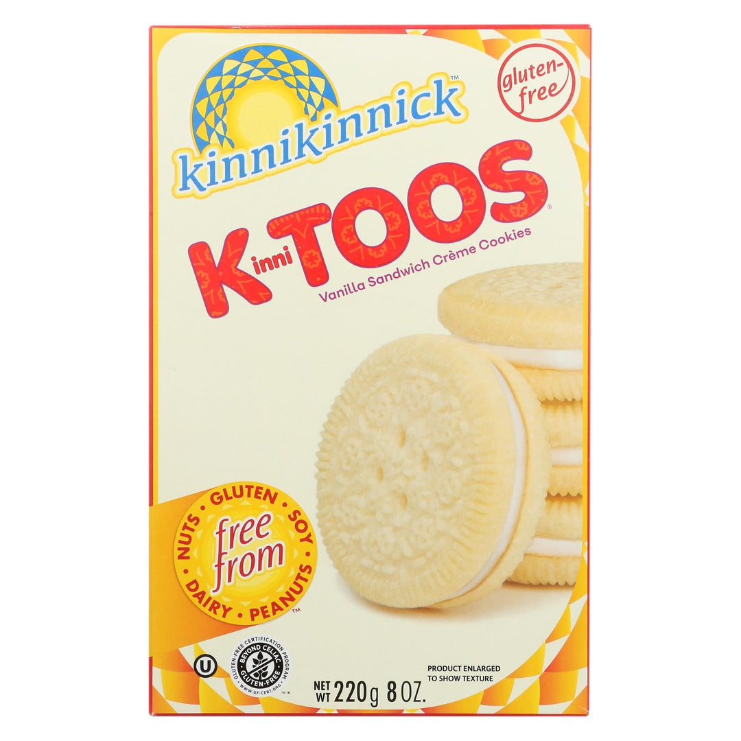 Kinnikinnick Vanilla Creme Sandwich Cookies - Case Of 6 - 8 Oz. - Maras Green