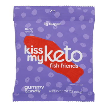 Kiss My Keto - Keto Gummy Fish Friends - Case Of 6 - 1.76 Oz - Maras Green