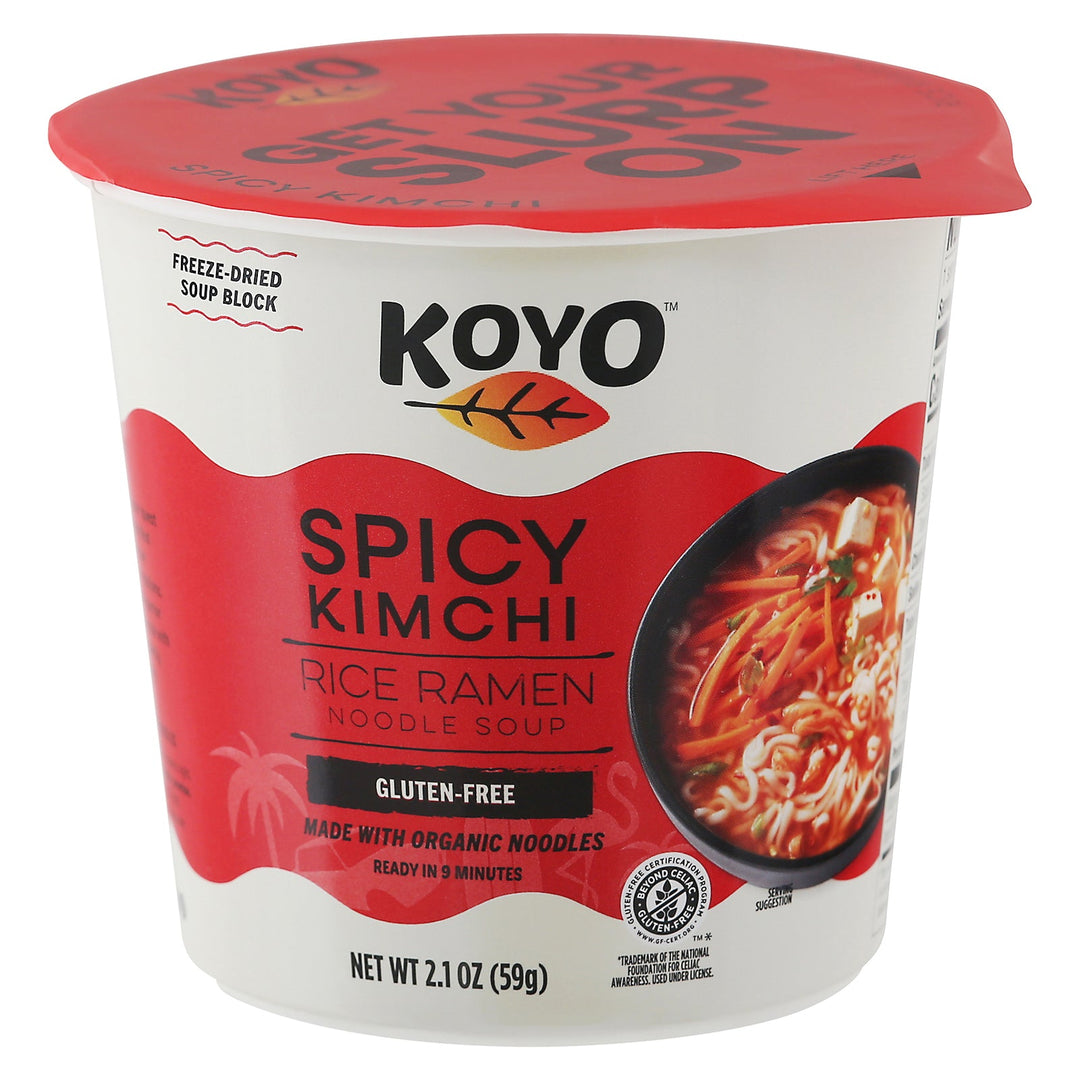 Koyo - Ramen Spicy Kimchi - Case Of 6 - 2.1 Oz - Maras Green