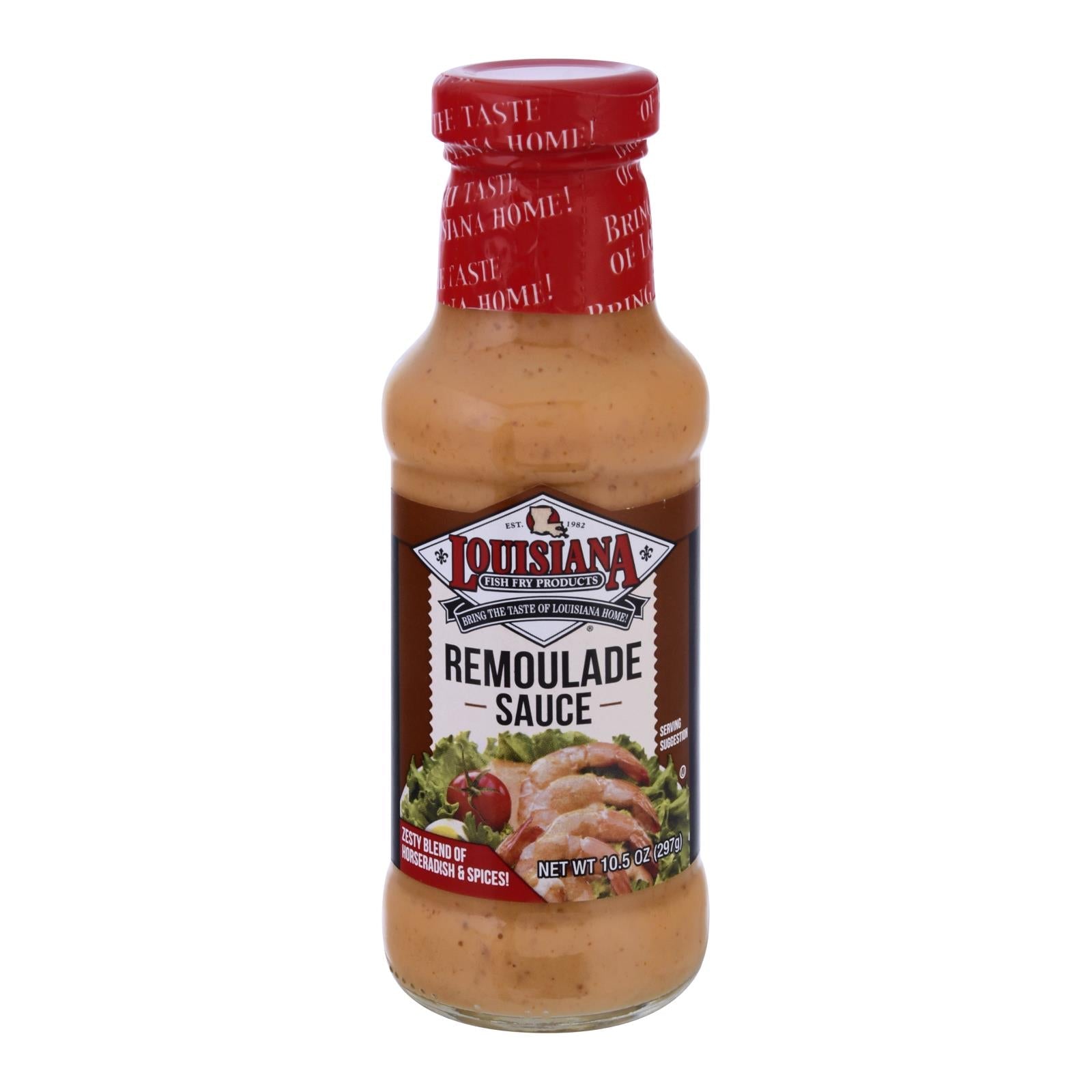 La Fish Fry Remoulade Sauce - Dressing - Case Of 12 - 10.5 Oz. - Maras Green