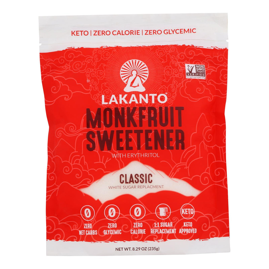 Lakanto - Sweetener Classic Monkfruit Sugar - free - Case Of 10 - 8.29 Ounces - Maras Green