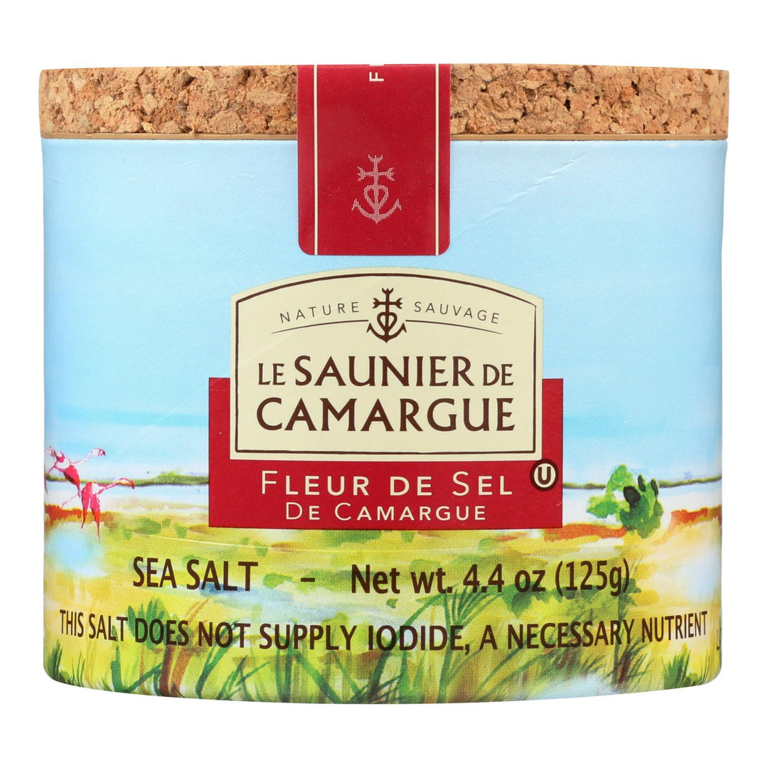 Le Saunier De Camargue French Sea Salt - Fleur De Sel - Case Of 6 - 125 Gram - Maras Green