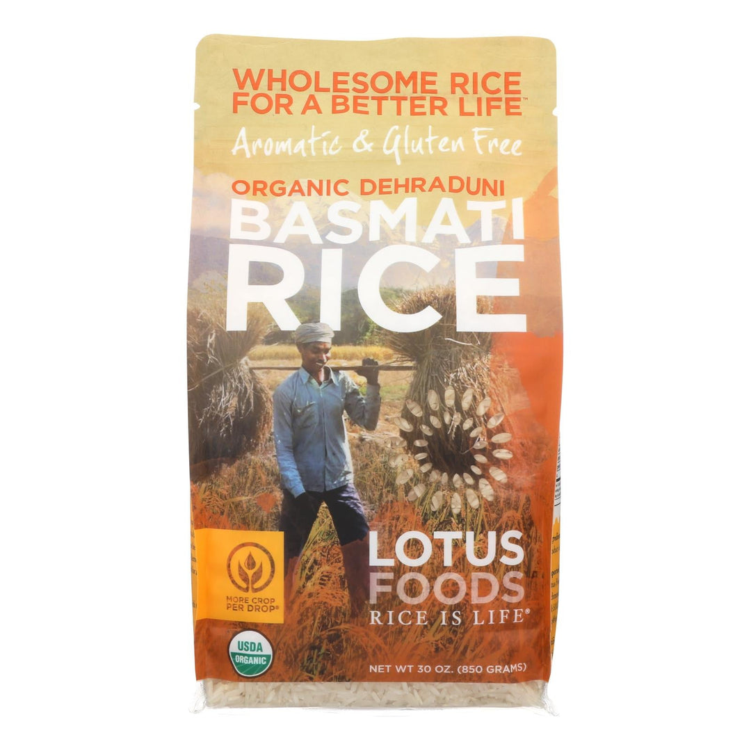 Lotus Foods Organic Rice - Jasmine - Case Of 6 - 30 Oz - Maras Green