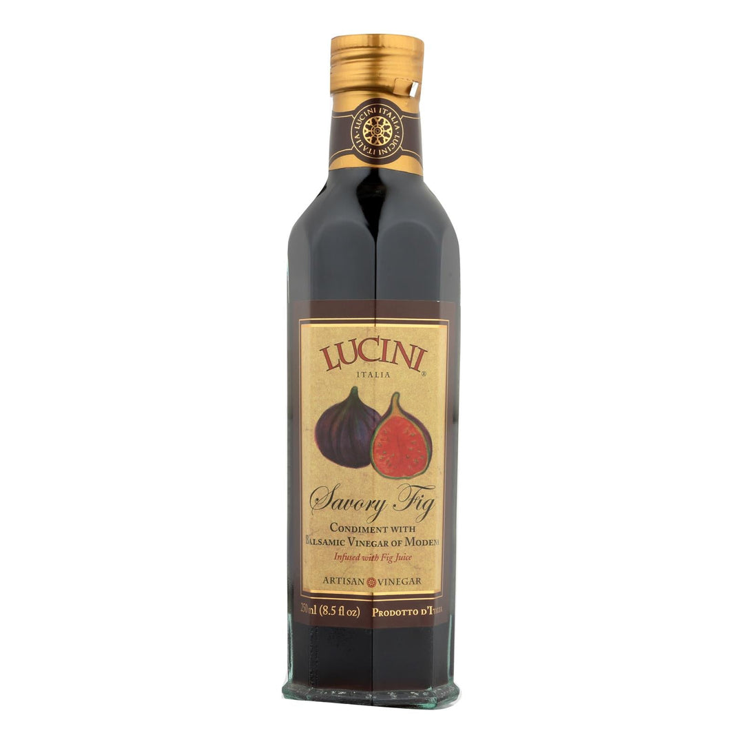 Lucini Italia Savory Fig Balsamic Artisan Vinegar - Case Of 6 - 8.5 Fl Oz. - Maras Green