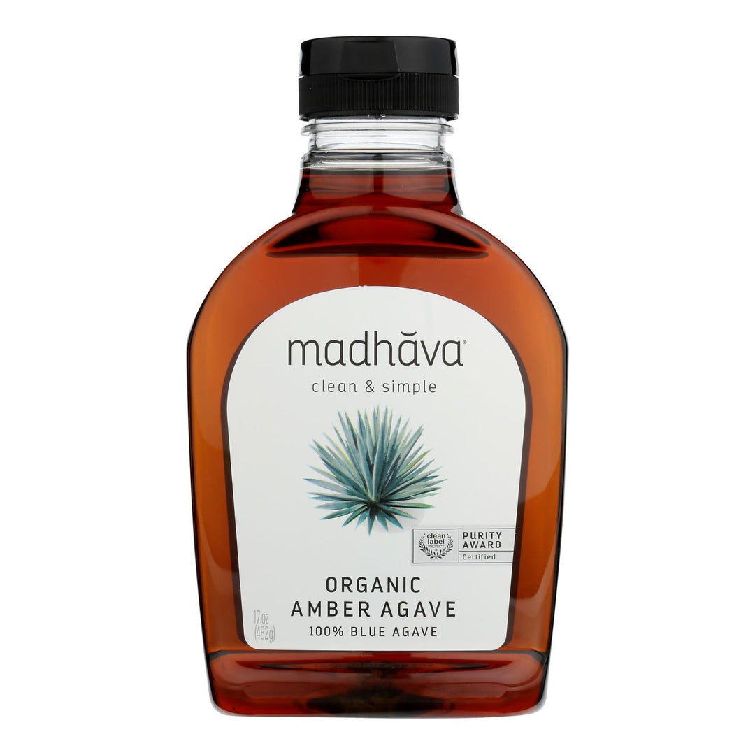 Madhava Honey - Agave Nectar Raw Ambr - Case Of 6 - 17 Oz - Maras Green