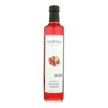 Madhava Honey - Vinegar Red Wine - Case Of 6 - 16.9 Oz - Maras Green