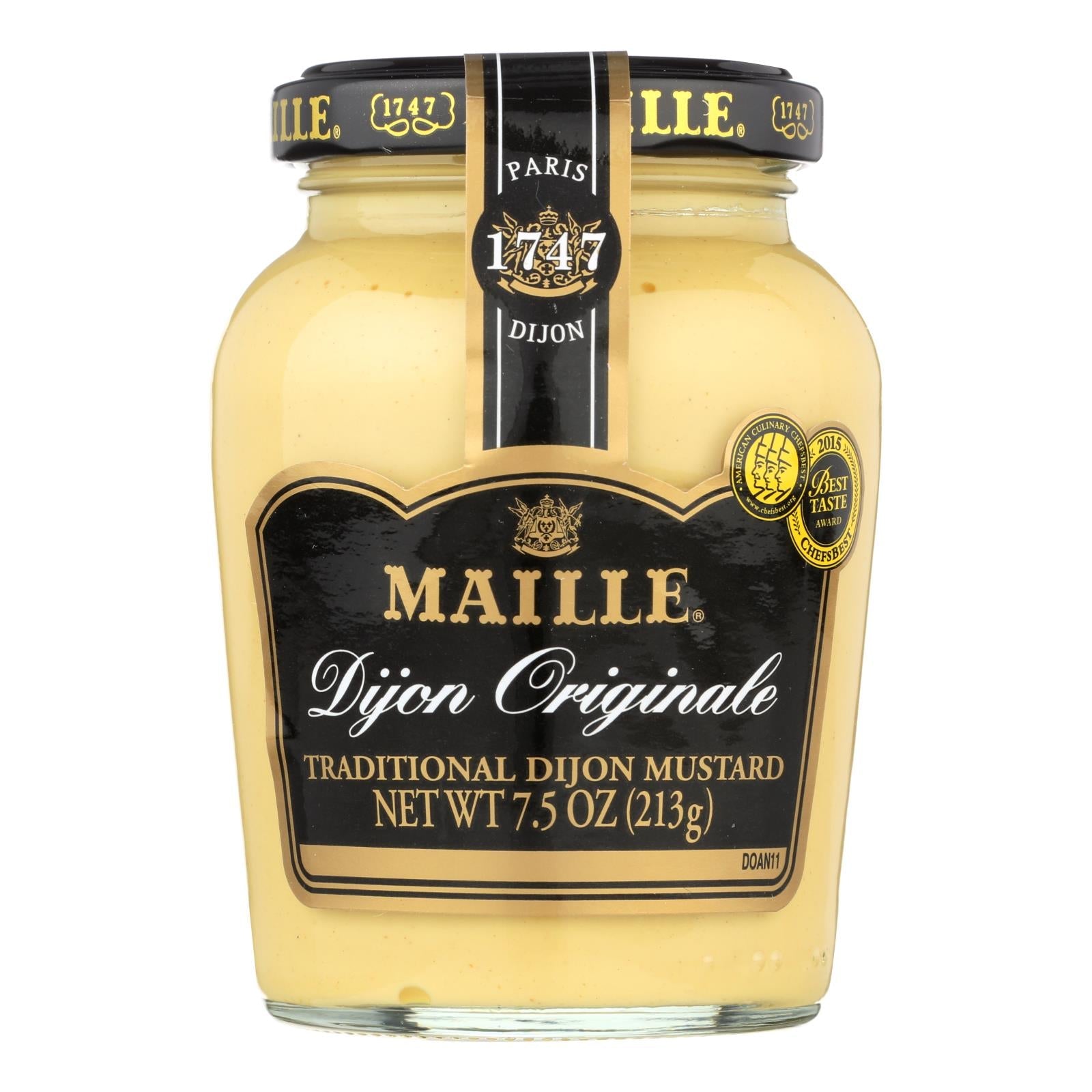 Maille Original Dijon Mustard - Case Of 6 - 7.5 Oz. - Maras Green