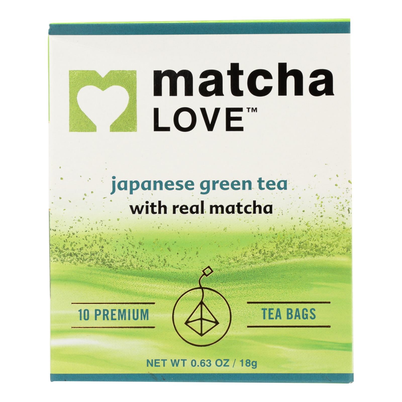 Matcha Love In Matcha Green Tea Traditional Flavor - Case Of 6 - 10 Bags - Maras Green