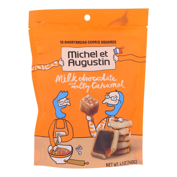 Michel Et Augustin - Cookie Mk Chocolate Caramel Shbrd - Case Of 6 - 4.9 Oz - Maras Green