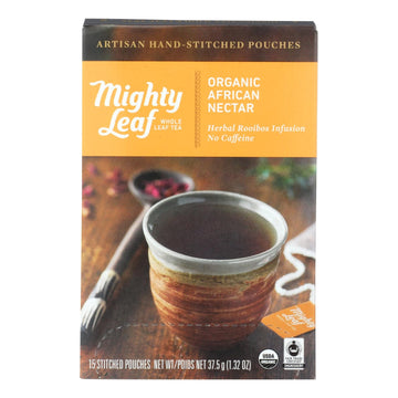 Mighty Leaf Tea - Tea Afrcn Nctr Stched - Case Of 6 - 15 Bag - Maras Green