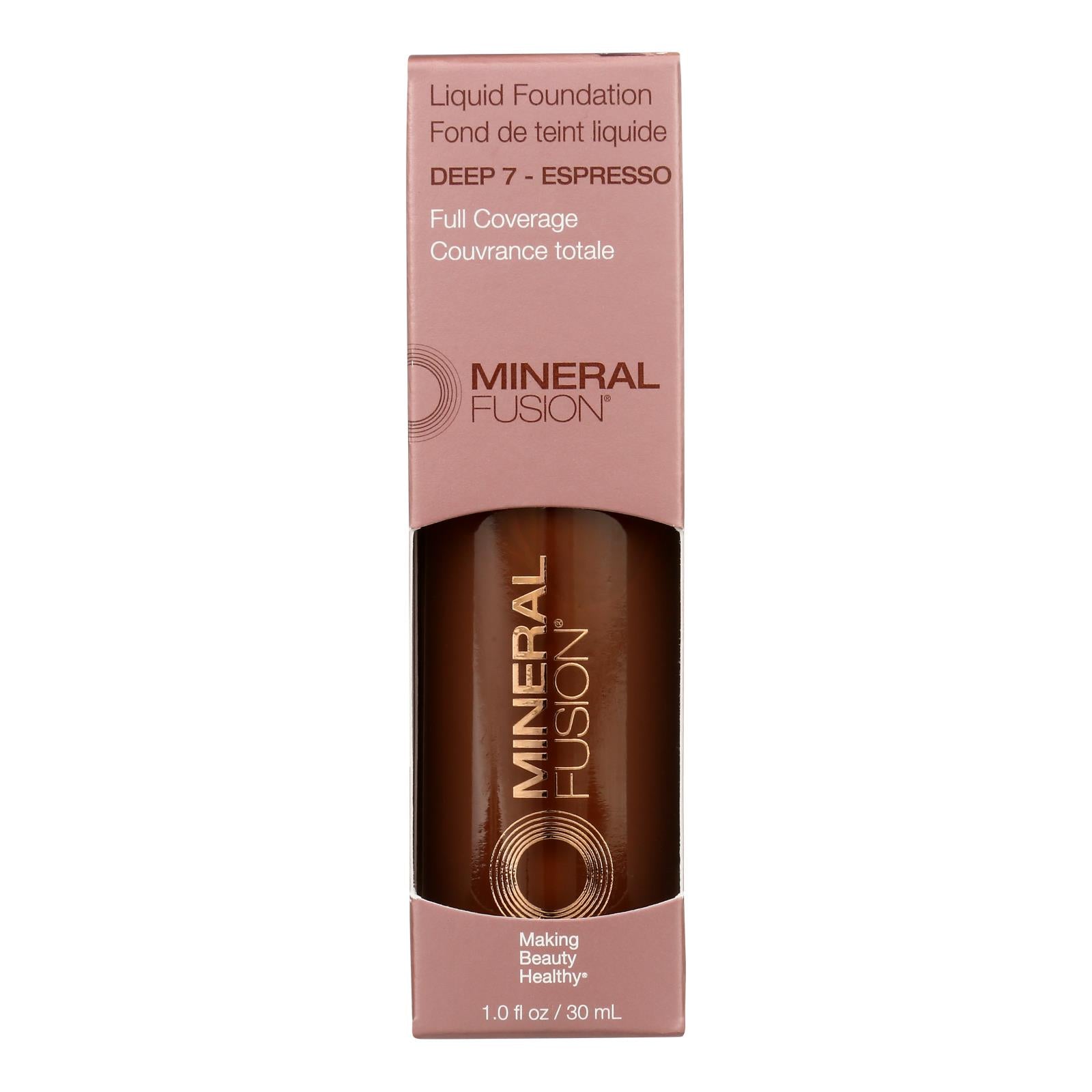 Mineral Fusion - Mkup Liquid Foundation Deep7 - 1 Each - 1 Fz - Maras Green