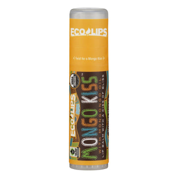 Mongo Kiss Display Center - Lip Balm - Organic - Eco Lips - Vanilla Honey - .25 Oz - Case Of 15 - Maras Green