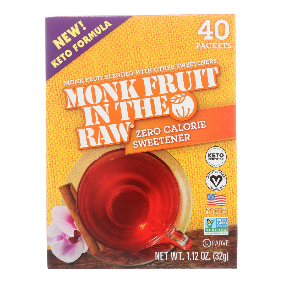 Monk Fruit In The Raw - Swtnr Mnk Fruit N Rw Keto - Case Of 8 - 40 Pkt - Maras Green