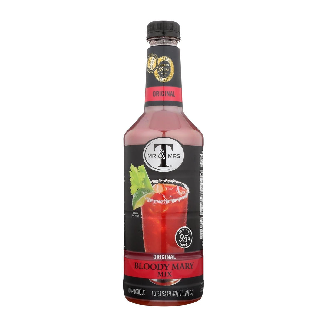 Mr And Mrs T Bloody Mary Mix - Case Of 6 - 33.8 Fz - Maras Green