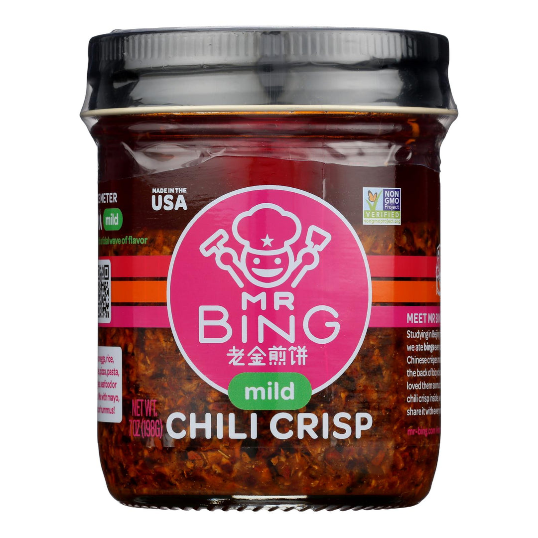 Mr. Bing - Seasn Chili Crisp Mild - Case Of 6 - 7 Oz - Maras Green