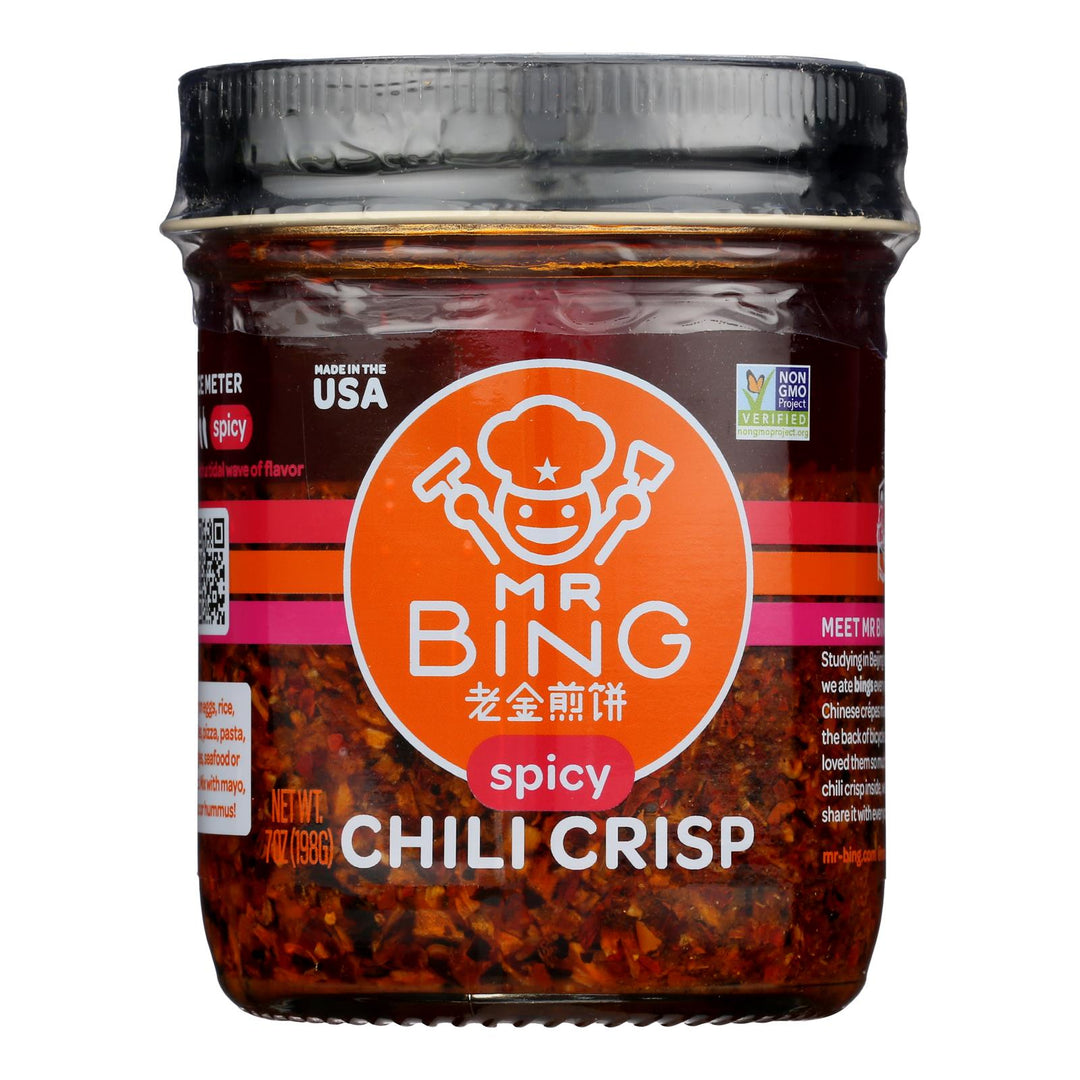 Mr. Bing - Seasn Chili Crisp Spicy - Case Of 6 - 7 Oz - Maras Green