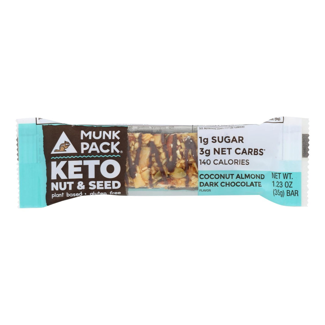Munk Pack - Br Coconut Almond Dark Chocolate Kto - Case Of 12 - 1.23 Oz - Maras Green