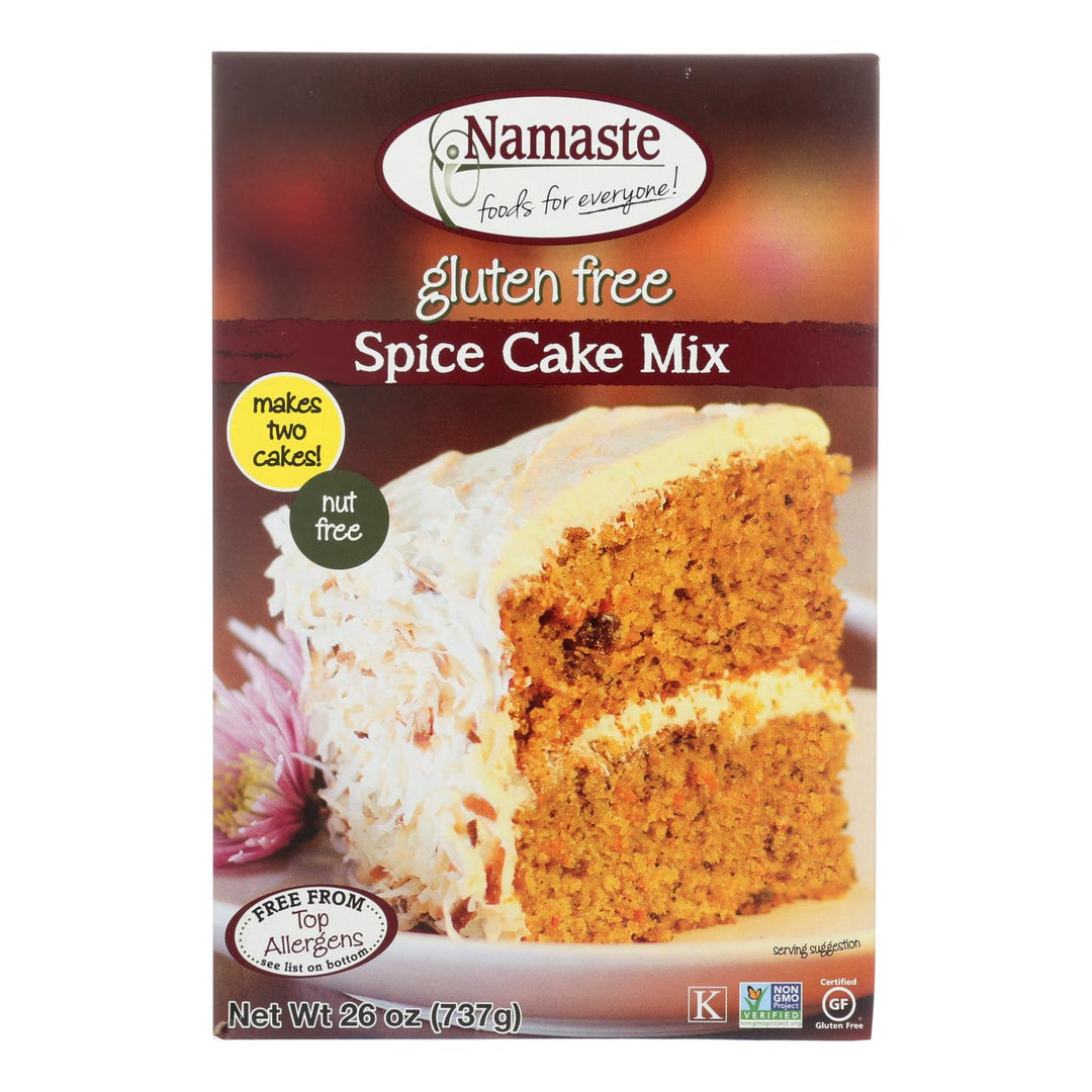 Namaste Foods Spice Carrot Cake - Mix - Case Of 6 - 26 Oz. - Maras Green
