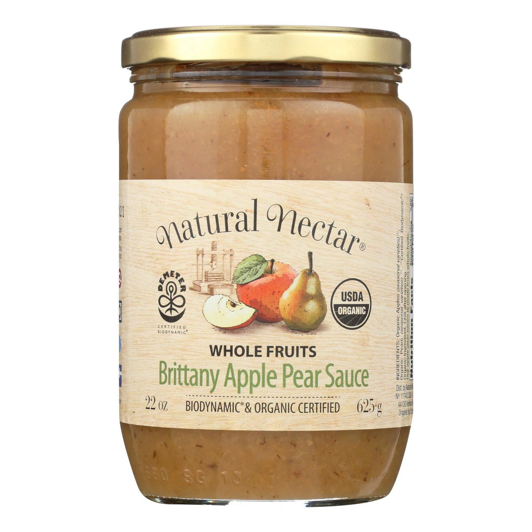 Natural Nectar Brittany Sauces - Apple - Case Of 6 - 22.2 Oz. - Maras Green