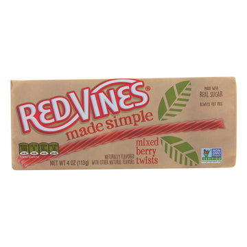 Natural Vines - Licorice Berry Twists - Case Of 9 - 4 Oz - Maras Green
