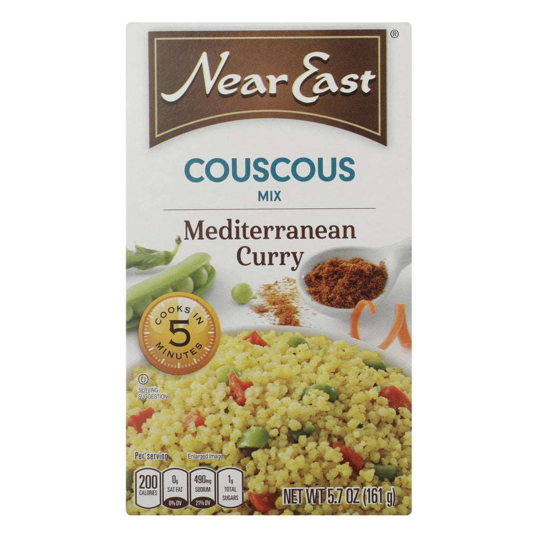 Near East Couscous Mix - Mediterranean Curry - Case Of 12 - 5.7 Oz. - Maras Green