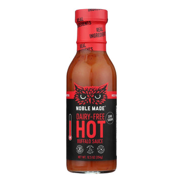 Noble Made - Sauce Buffalo Hot - Case Of 6 - 12.5 Ounces - Maras Green