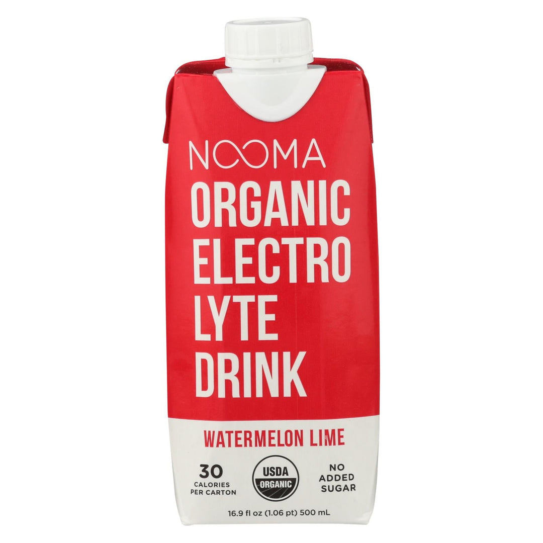 Nooma Electrolite Drink - Organic - Watermelon Lime - Case Of 12 - 16.9 Fl Oz - Maras Green