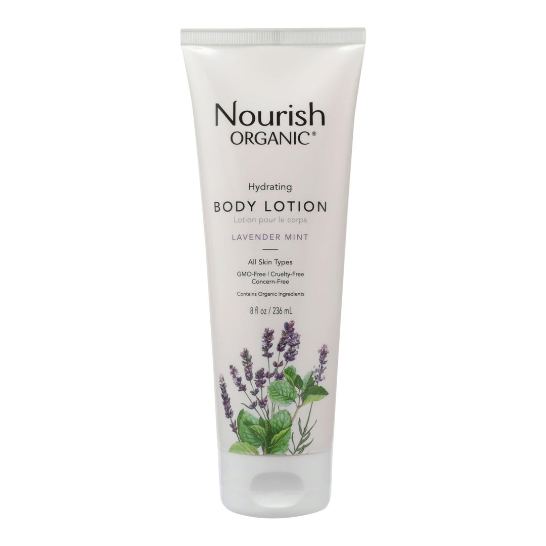 Nourish Organic Body Lotion Lavender Mint - 8 Fl Oz - Maras Green