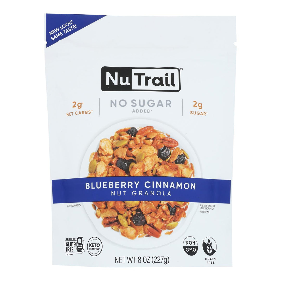 Nutrail - Granola Blueberry Cinnamon - Case Of 6 - 8 Ounces - Maras Green