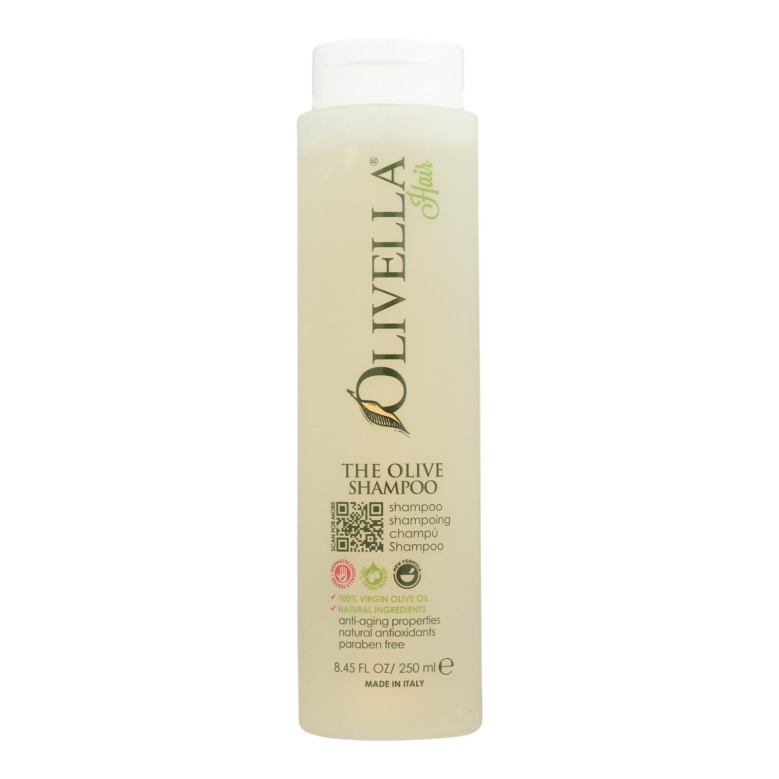 Olivella The Olive Shampoo Natural Formula - 8.5 Fl Oz - Maras Green