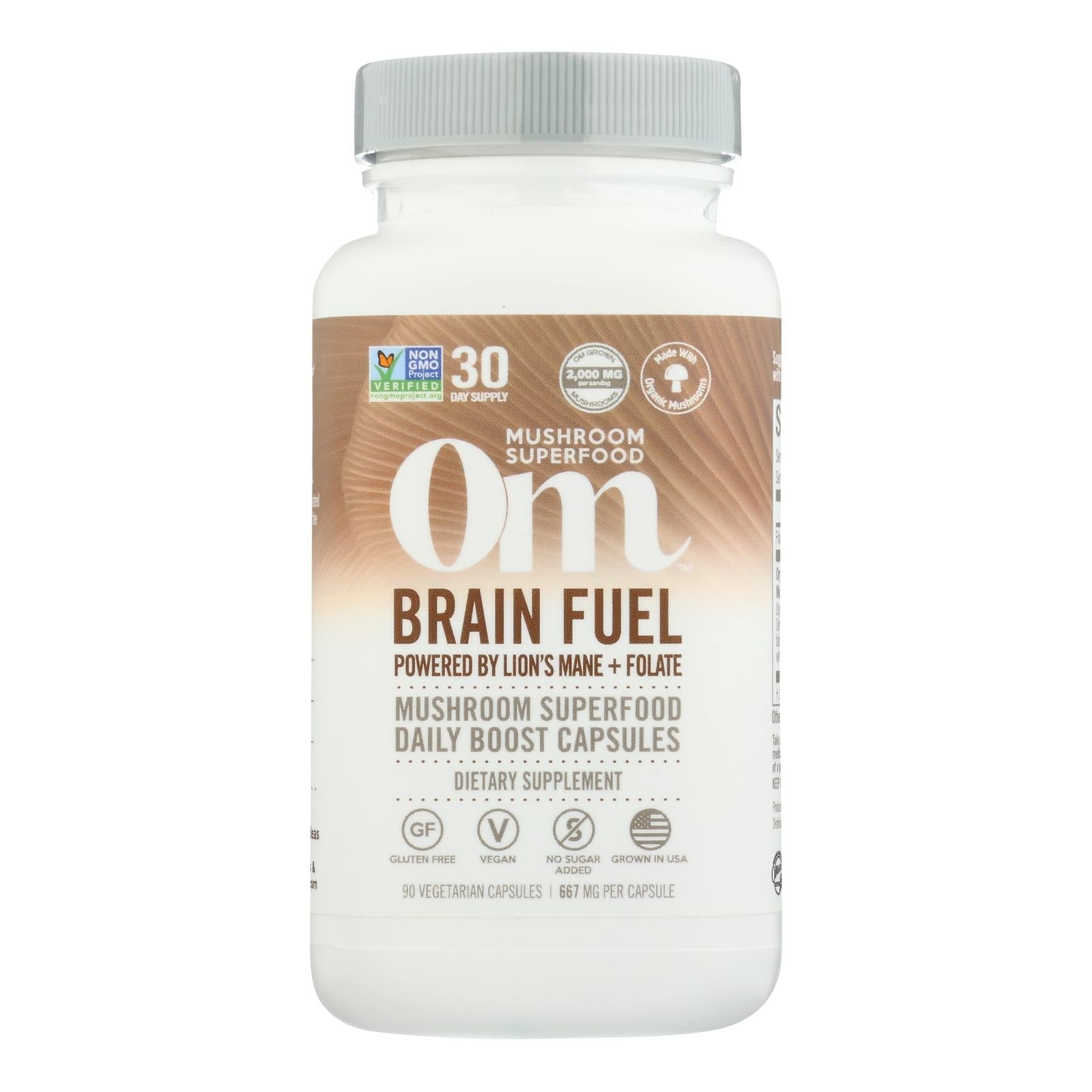 Om - Mush Sprfd Brain Fuel - 1 Each - 90 Ct - Maras Green