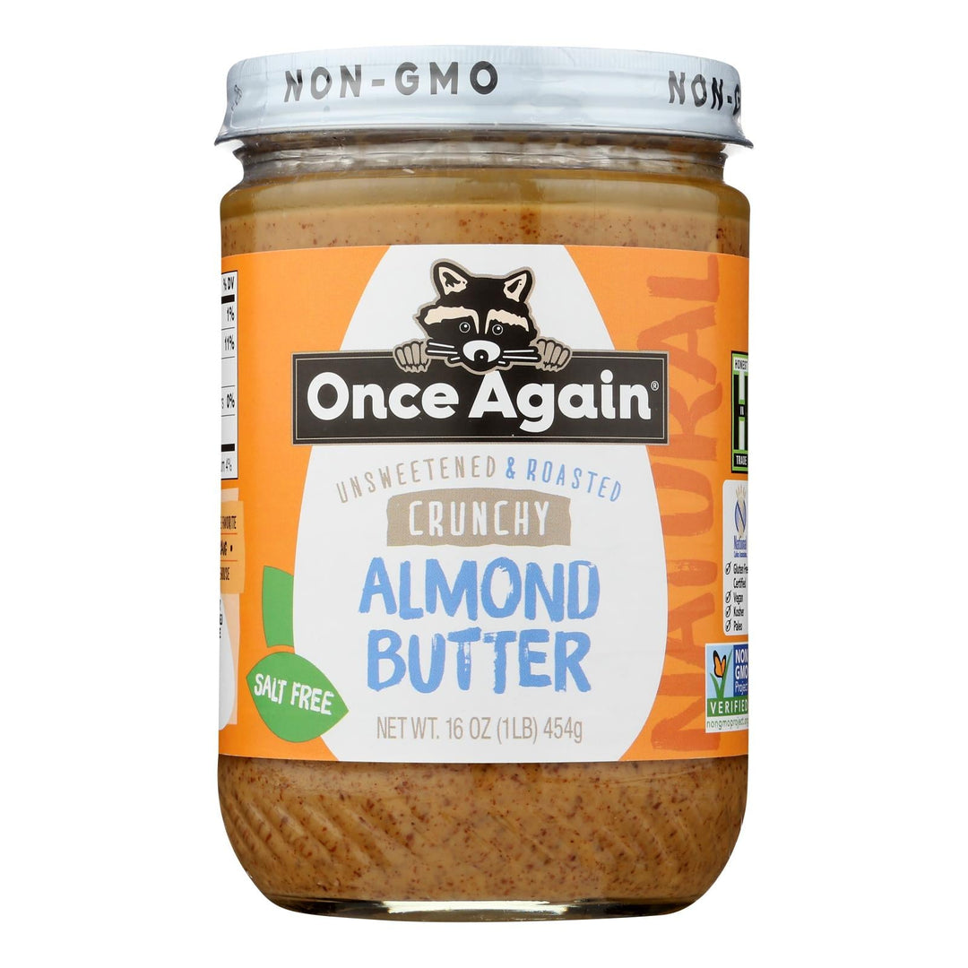 Once Again - Almond Butter Crunch Ns - Case Of 6 - 16 Oz - Maras Green