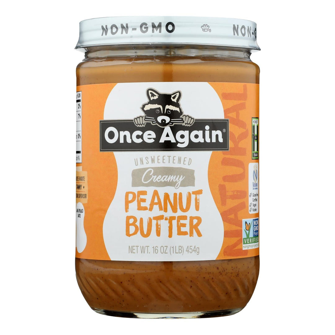 Once Again - Peanut Butter Creamy Unswt Salt - Case Of 6 - 16 Oz - Maras Green