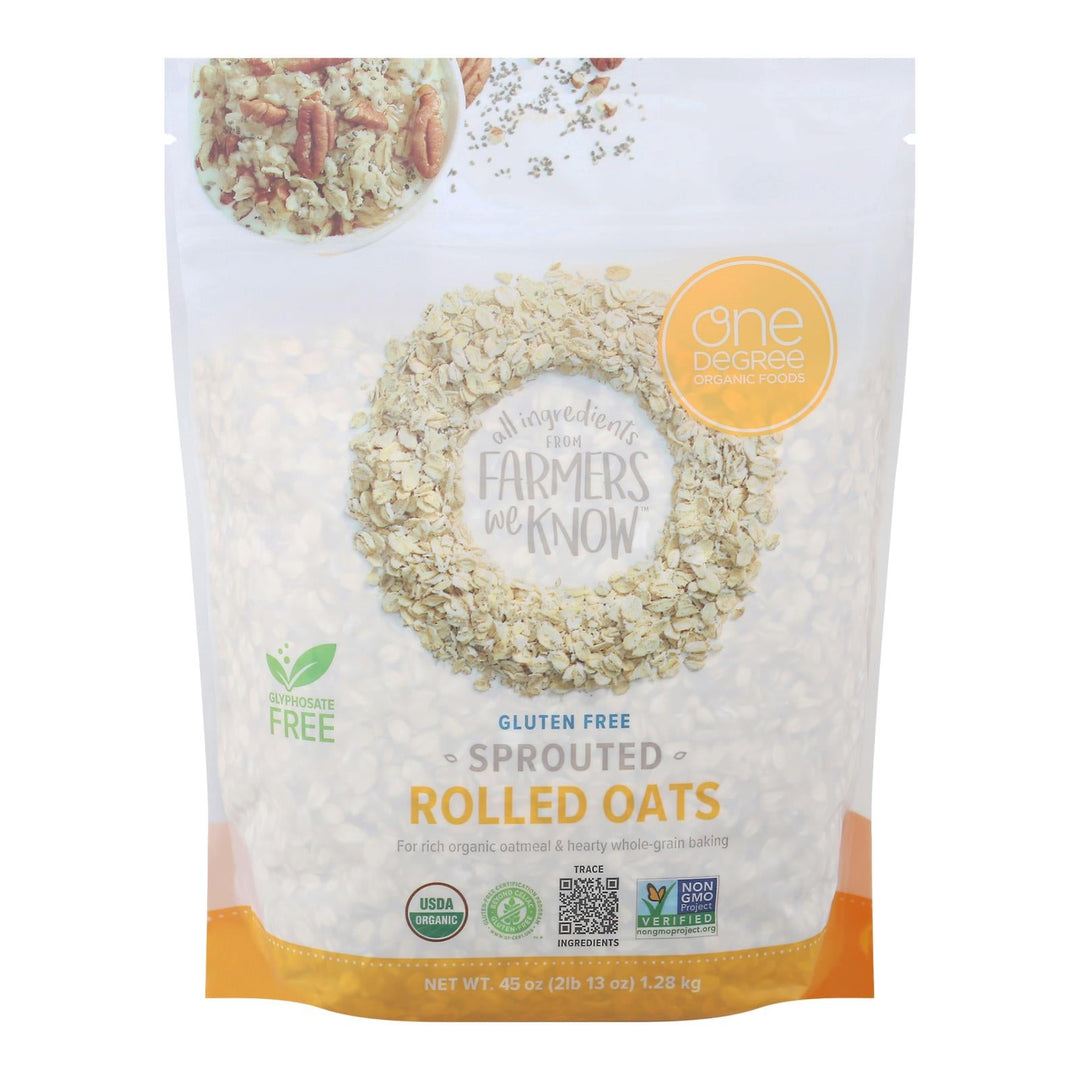 One Degree Organic Foods - Sprtd Oats Rolled - Case Of 4 - 45 Oz - Maras Green