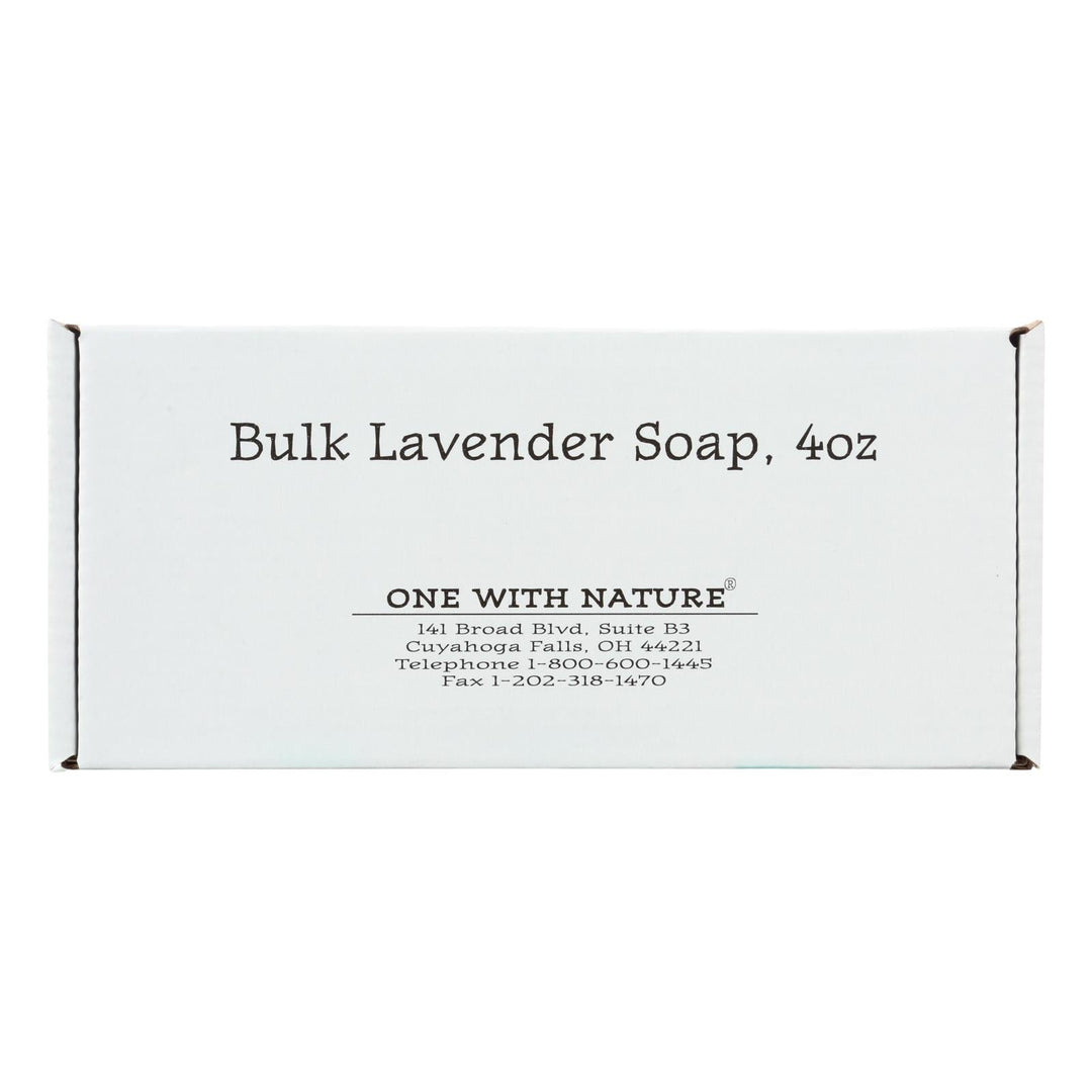 One With Nature Bar Soap - Lavender - Case Of 24 - 4 Oz. - Maras Green
