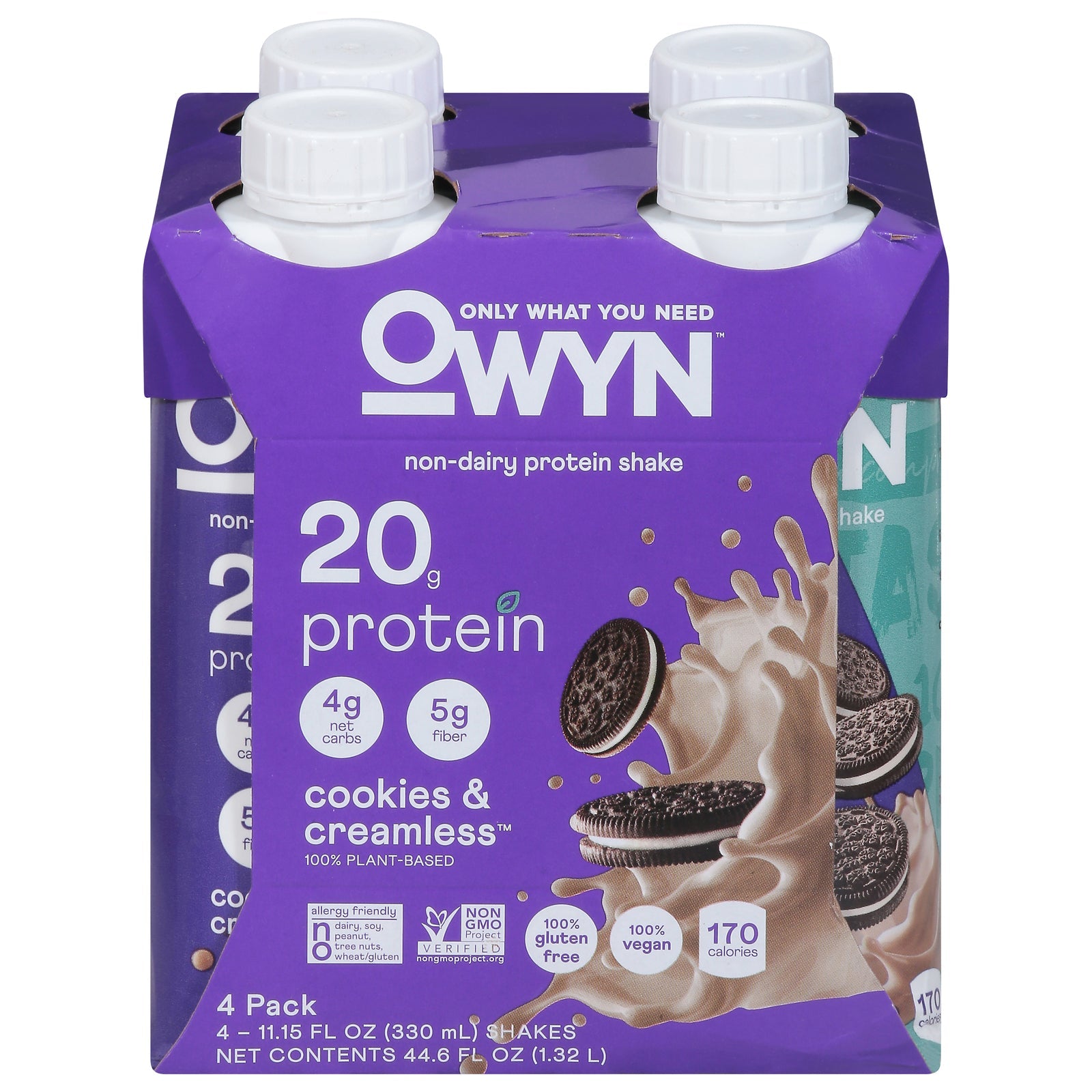 Only What You Need - Plnt Bsd Cky Cream Protein Shk - Case Of 3 - 4/11.14z - Maras Green