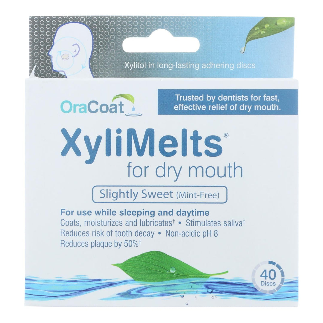 Oracoat - Xylimelts - Dry Mouth - Mint Free - 40 Count - Maras Green