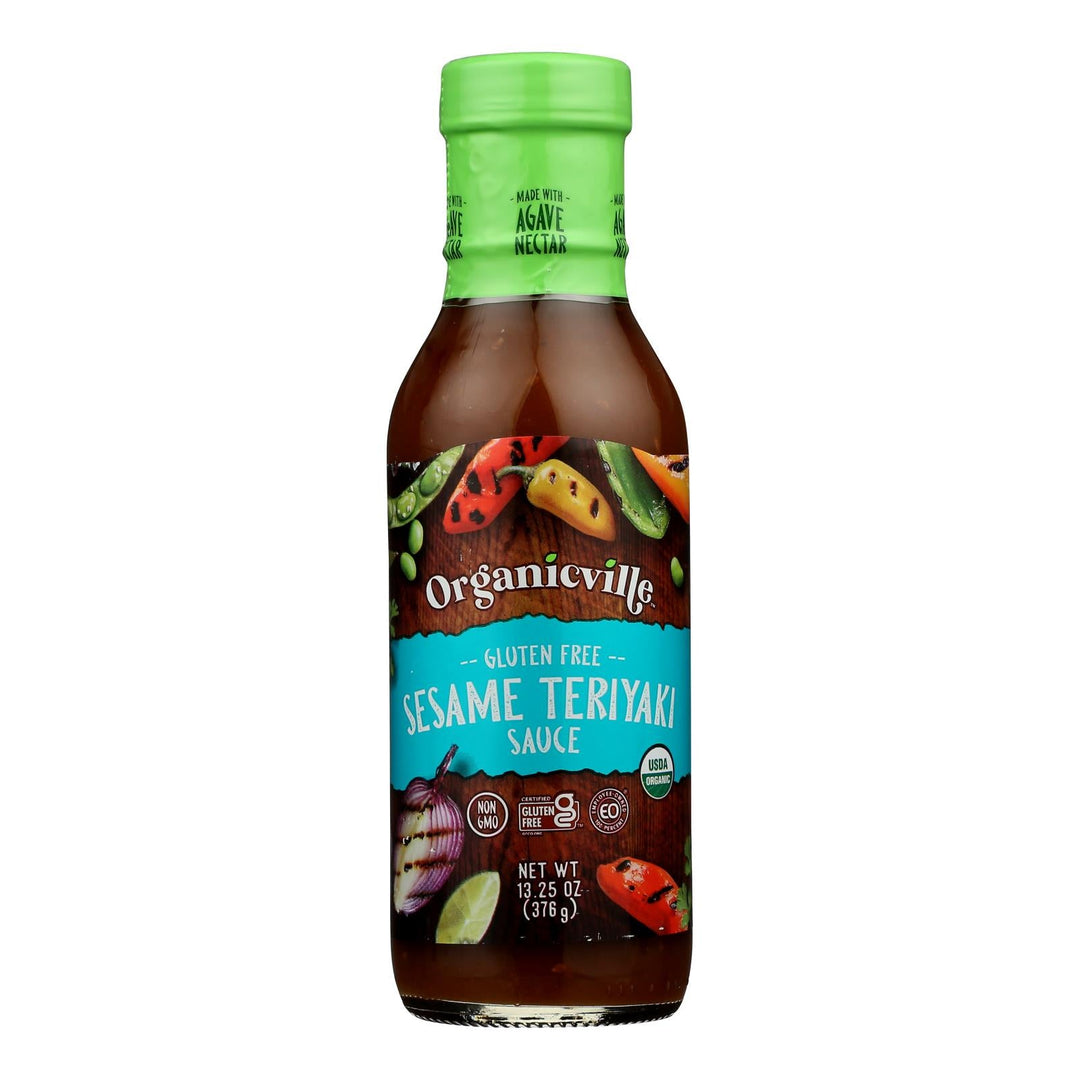 Organicville - Sauce Ses Teriyaki Gluten Free - Case Of 6 - 13.25 Oz - Maras Green
