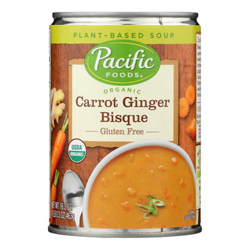 Pacific Foods - Bisque Carrot Ginger - Case Of 12 - 16.3 Oz - Maras Green