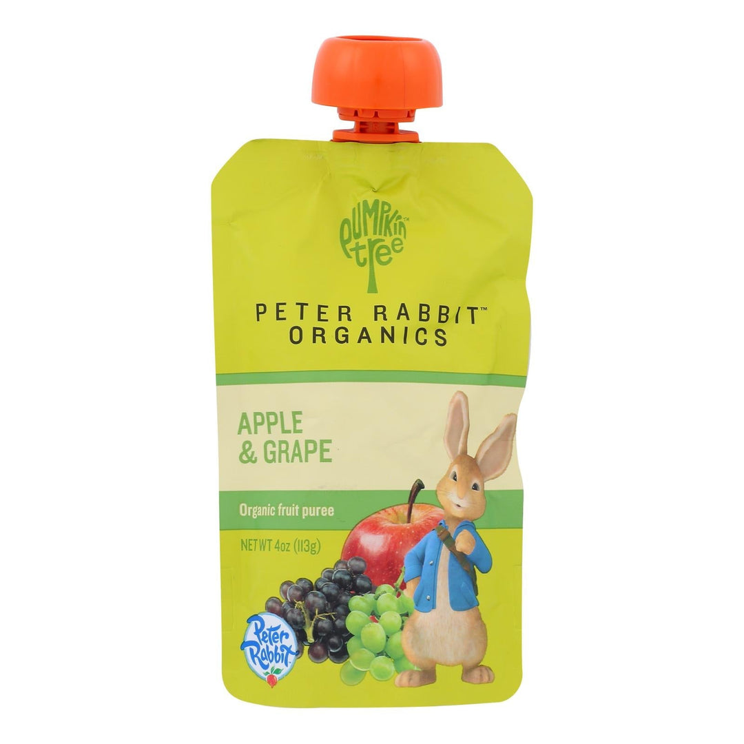 Peter Rabbit Organics Fruit Snacks - Apple And Grape - Case Of 10 - 4 Oz. - Maras Green