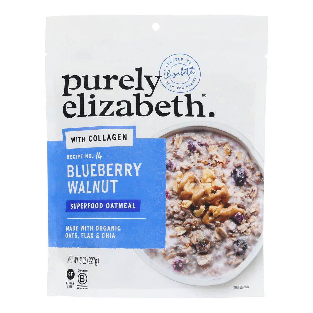 Purely Elizabeth - Oat Pouch Clgn Bbry Wlnt - Case Of 6 - 8 Oz - Maras Green